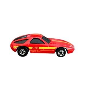 Vintage 1982 Mattel Hot Wheels Red Porsche P-928 Turbo Hong Kong Blackwall